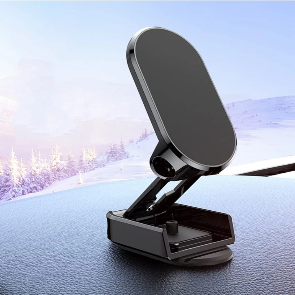 Foldable 720 Degree Magnetic Car Phone Holder Mount for iPhone & Xiaomi Devices