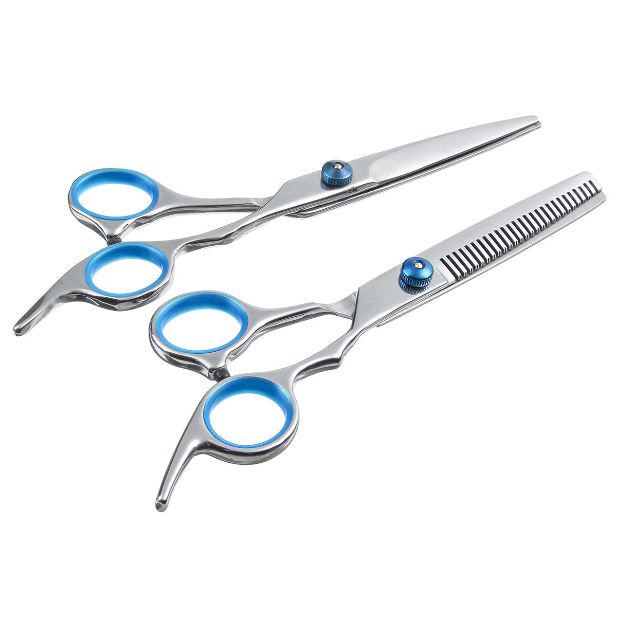 6-Piece Pet Grooming Scissors Set: Straight, Curved, Thinning Shears for Dogs and Cats