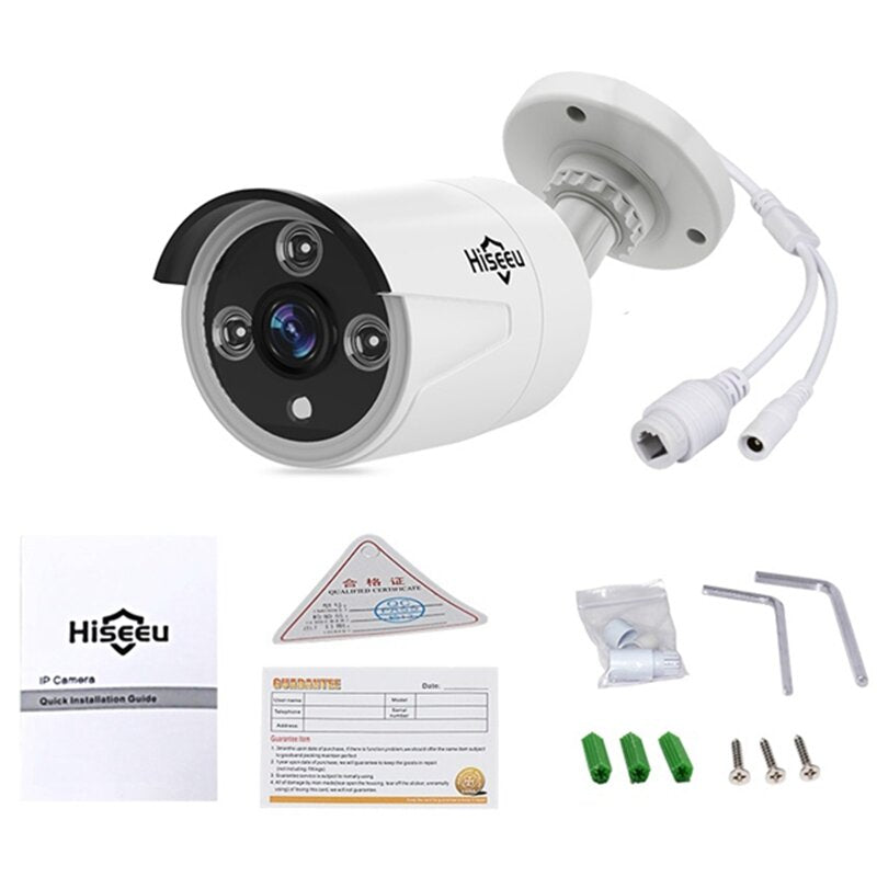 3.0MP POE Mini Bullet IP Camera, ONVIF P2P, IP66 Waterproof, Outdoor, IR CUT, Night Vision