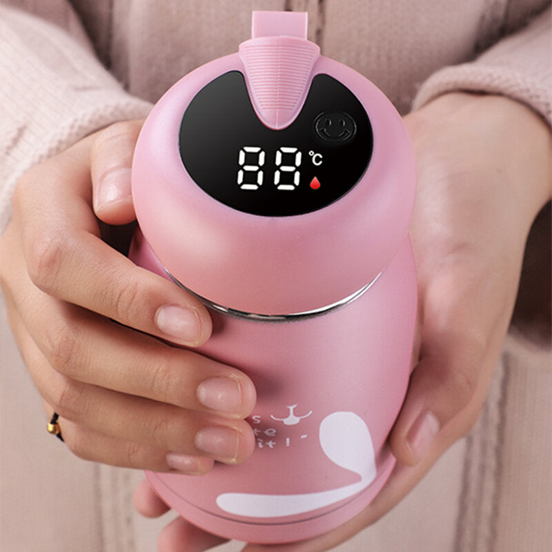 320ml Stainless Steel Thermos Water Bottle with Smart Temperature Display - Vacuum Flask Mug