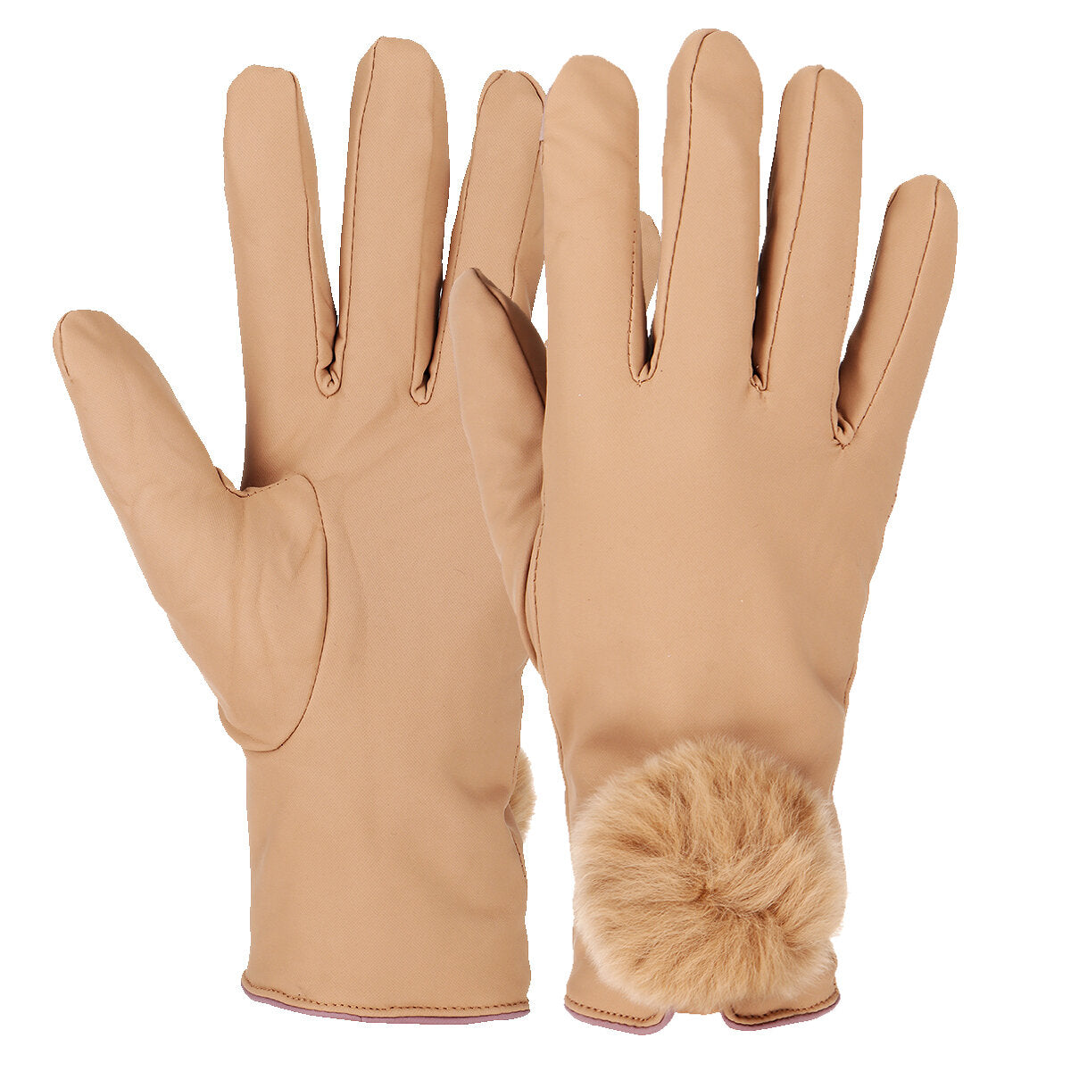 Elegant Winter Touch Screen Warm Full Finger Cotton Skiing Gloves