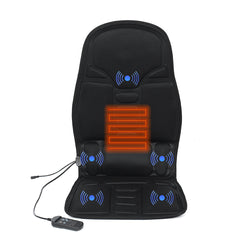 Full-Body Infrared Heated Massage Cushion - Neck, Waist, Back - Electric Vibrating Pad for Car, Home, Office Chair