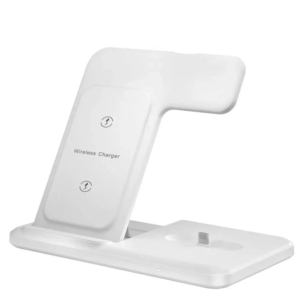 3-in-1 Wireless Charger for iPhone, AirPods, Apple Watch - 20W Fast Charging Stand Dock