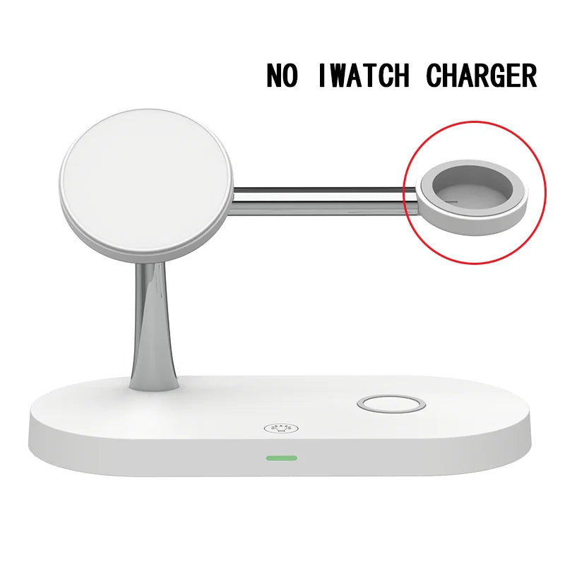 3-in-1 Wireless Charger Stand for iPhone 15/14/13/12 Pro, Samsung, and Apple Watch