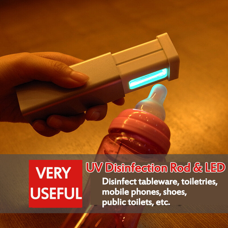 Ultra-Portable Handheld UV Disinfection Lamp - Ultraviolet Sterilizer for Germ-Free Surfaces