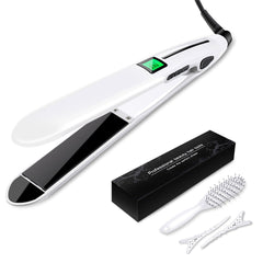 2-in-1 Hair Straightener & Curler: Flat Iron & Curling Styler for Salon-Quality Results