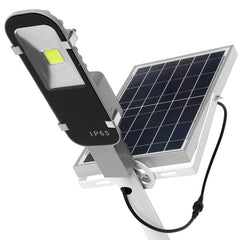 12W Solar Powered LED COB Sensor Street Light, Waterproof for Outdoor Garden, Light-Controlled