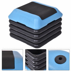 Adjustable Height Aerobic Step Pedal for Home Gym Fitness Exercise - Suitable for Men and Women