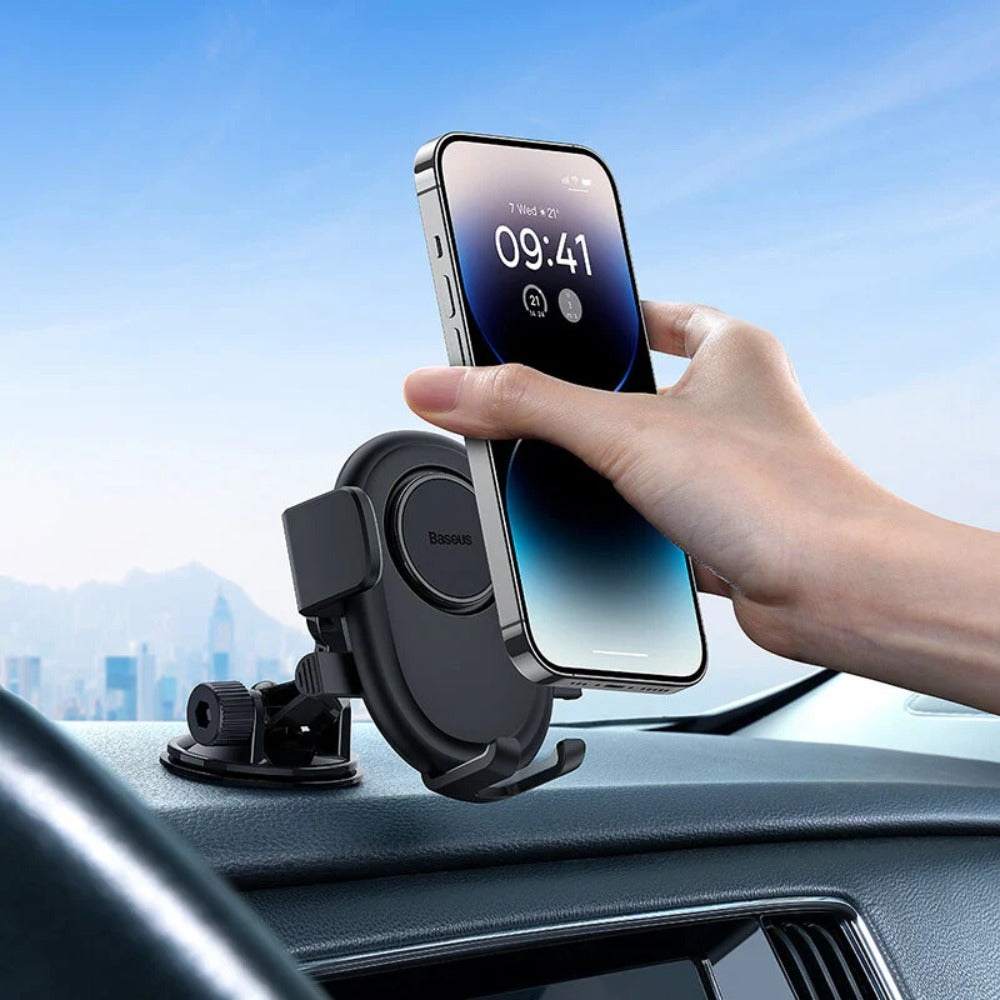 Auto Clamping Car Phone Holder for iPhone 14, Samsung, Xiaomi, 5.4-7.2 inch - Universal Fit