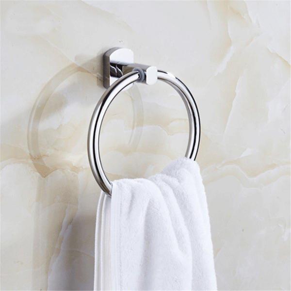 12CM Silver Chrome Wall Mounted Towel Ring Holder