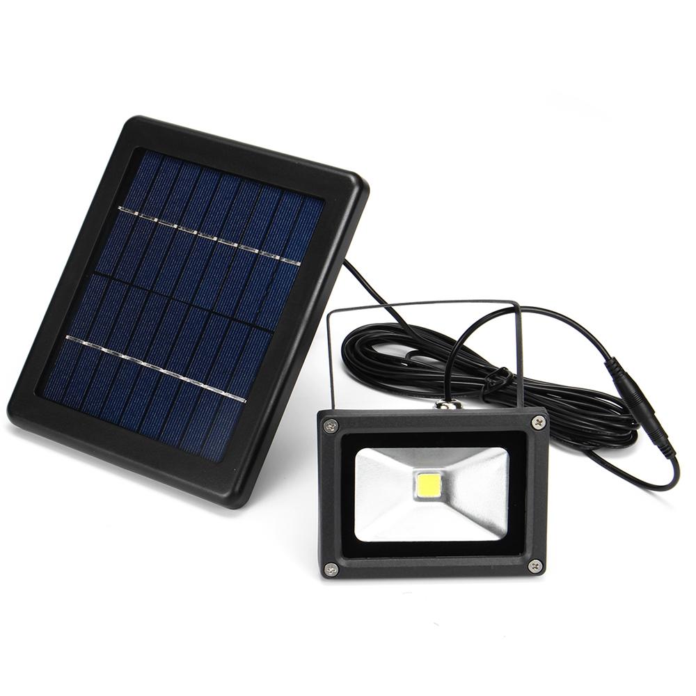 10W Waterproof Solar LED Flood Light for Outdoor Garden Wall Spotlight