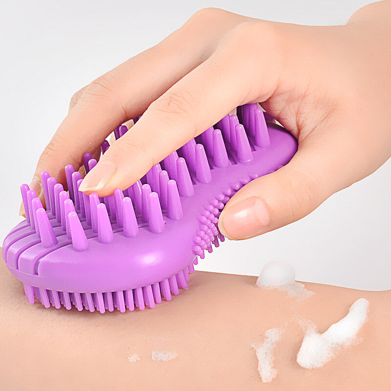 Silicone Bath Brush for Kids, Women, Men - Soft Exfoliating Body Scrub Brush