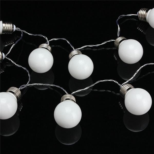 10 LED Battery-Powered Mini Festoon Fairy String Lights for Christmas, Weddings, and Gardens