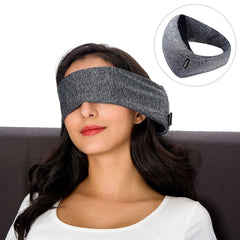 2-in-1 Portable Travel Pillow & Eye Mask - Soft Goggles Neck Support for Airplane