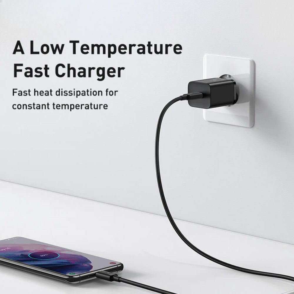 25W USB-C PD3.0 QC3.0 Fast Charger EU Plug for iPhone, Xiaomi, Samsung, Huawei