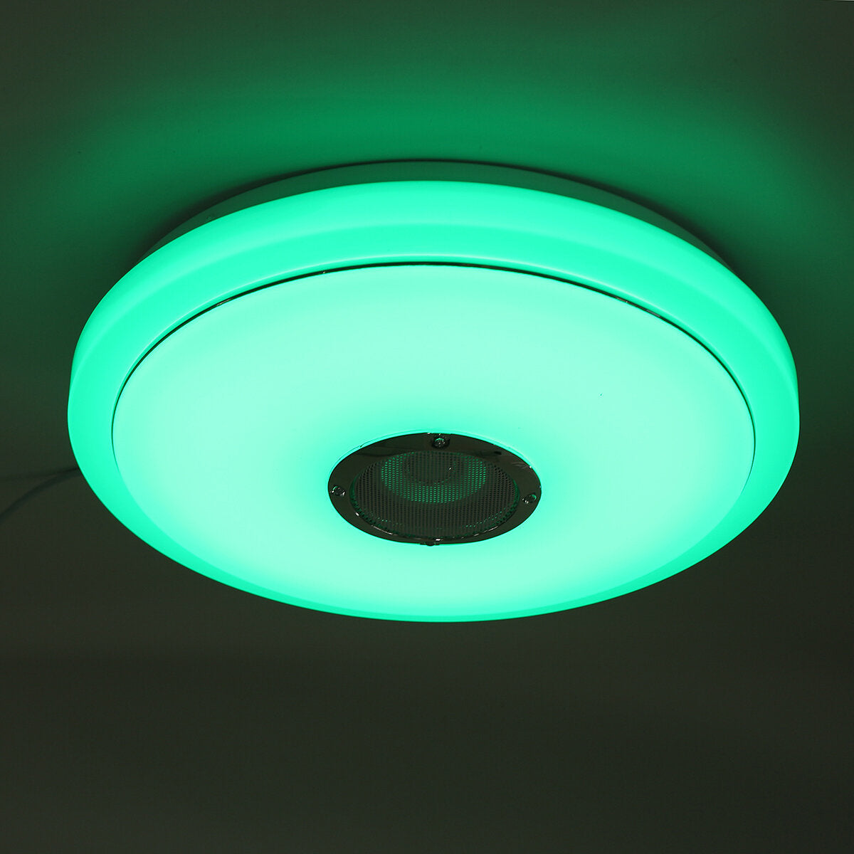 2.4GHz Bluetooth LED Ceiling Light with 256 RGB Colors, Music Speaker, Dimmable Lamp, and Remote Control