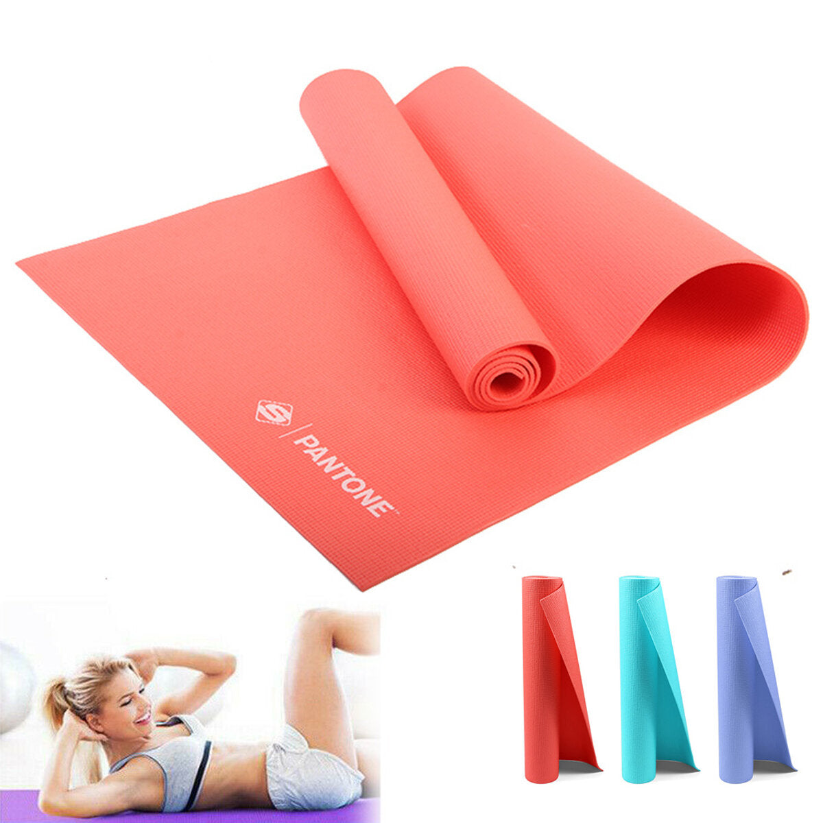 4MM Thick Anti-Skid EVA Foam Yoga Mat for Home Gym, Fitness, Pilates, and Sports