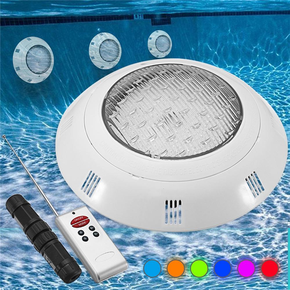 18W RGB LED Swimming Pool Light - Waterproof, Remote Controlled, Wall Mounted Night Light