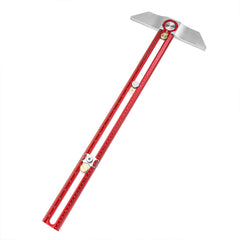 Aluminum Alloy T Square Ruler for Woodworking - Hole Positioning Marking Gauge