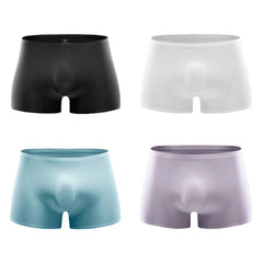Dünn transparente, atmungsaktive nahtlose Boxershorts aus Eisseide für Herren – Freizeitunterwäsche