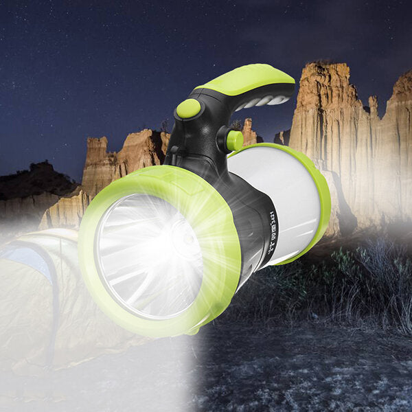 10W Rechargeable Rotating LED Camping Lantern, 6000mAh Emergency Hiking Light with 4 Modes