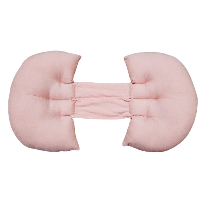 Women's Maternity U-Shaped Pillow - Solid Splicing Abdominal Cushion for Sleeping