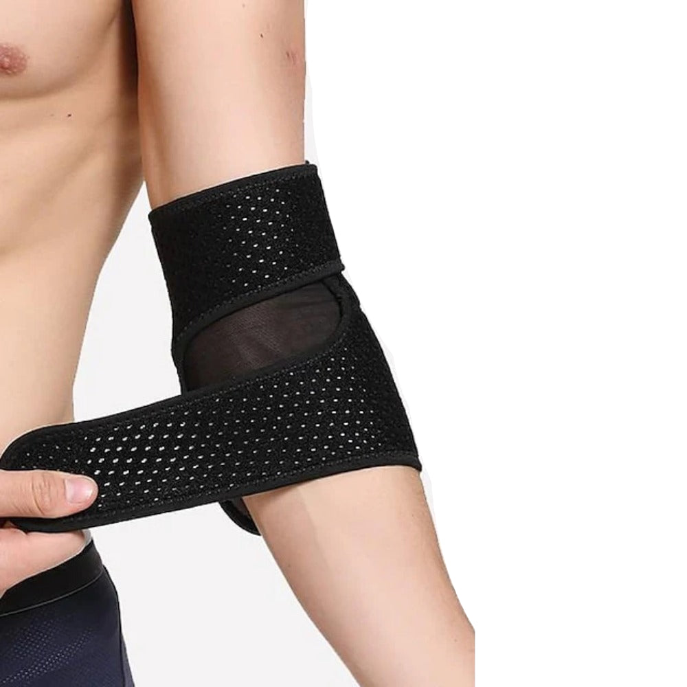 Cinlitek Adjustable Elbow Brace Compression Sleeve for Tendonitis, Bursitis, Arthritis & Sports Injury Relief