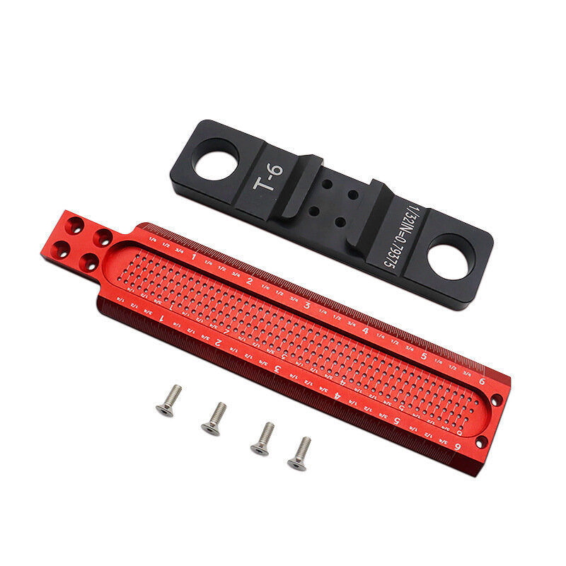 T-Shaped Woodworking Hole Marking Ruler for Parallel Lines