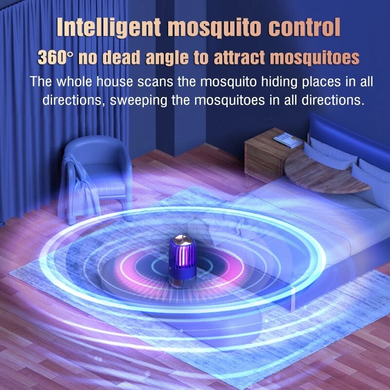 Cordless Electric Mosquito Zapper with 2000mAh Battery for Home and Patio