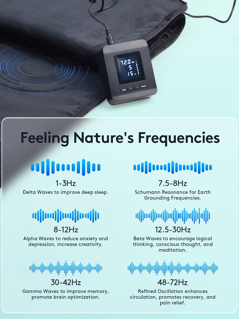 PEMF Magnetic Therapy Mat | Full Body Pain Relief & Sleep Improvement | Adjustable Frequency