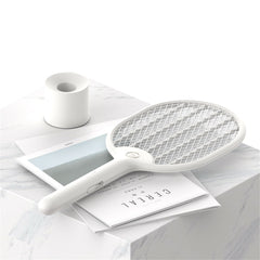 Electric Mosquito Swatter with Base - USB Rechargeable Fly & Insect Killer Repellent