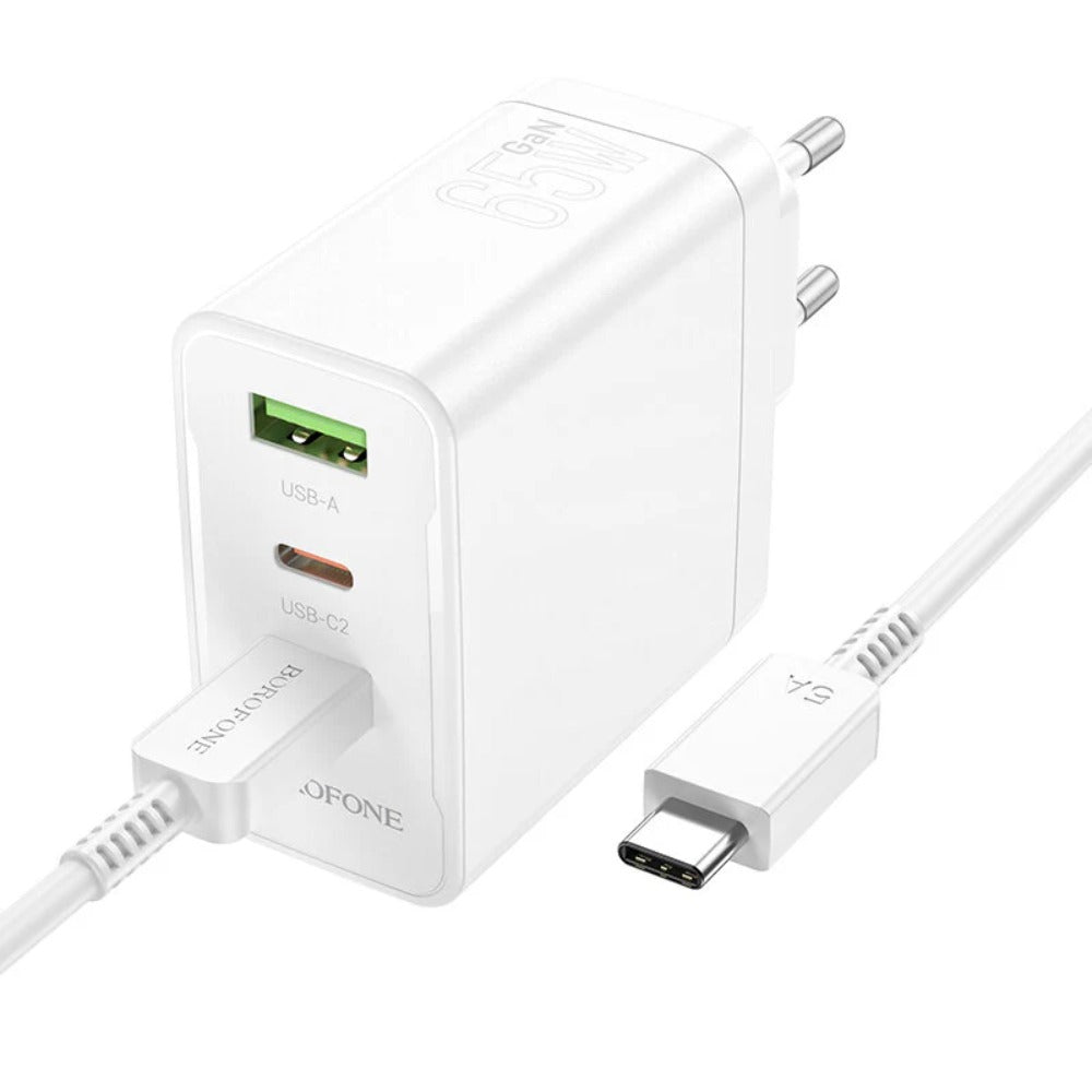 3-Port USB PD Charger, Fast Charging Wall Adapter for iPhone, Huawei, Xiaomi, Samsung