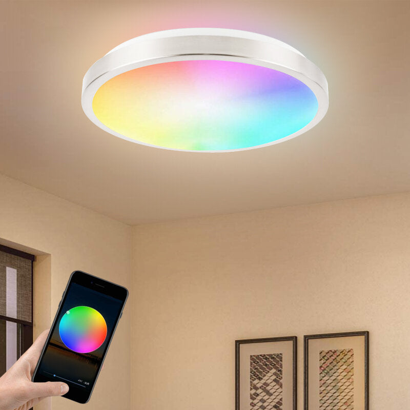 15W/20W RGB Dimmable WiFi Smart LED Ceiling Light - APP & Voice Control, Works with Alexa, Google Assistant, Tuya