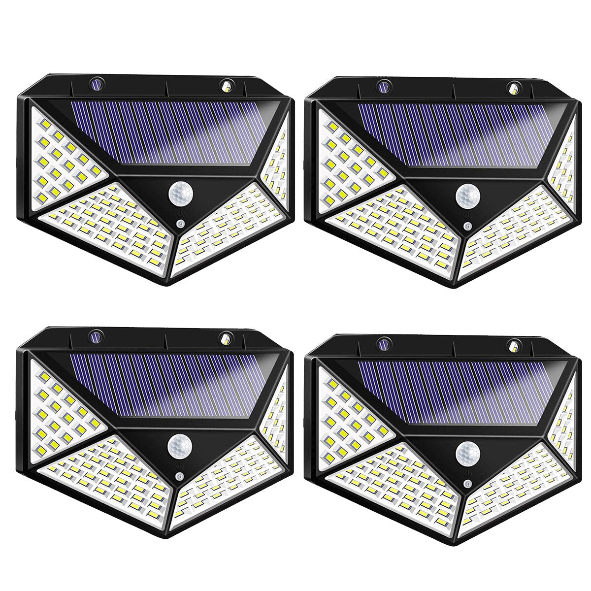 100LED Solar Light - Wireless Motion Sensor, Waterproof, Outdoor Garden Wall Lamp, 2/3/4PCS