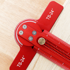 Aluminum Woodworking Ruler: 0-90° Angle, Precise Imperial Measurement