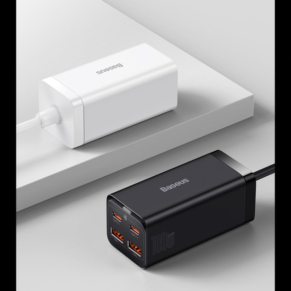 GaN3 Pro 100W 4-Port USB-Schnellladegerät für iPhone, Samsung, Xiaomi, Huawei