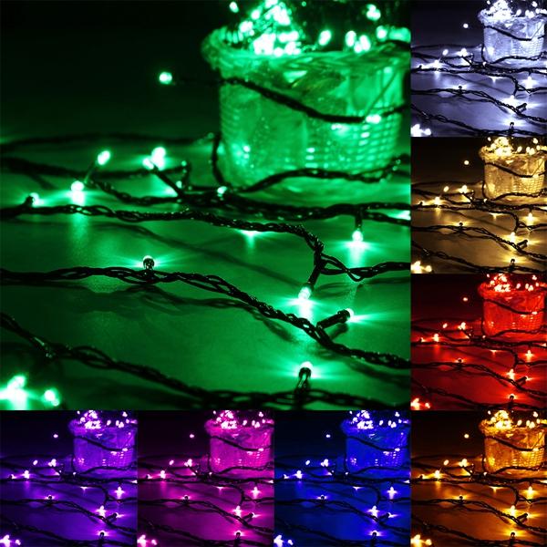 10M 100 LED Lichterkette - Außen Weihnachten, Feiertage, Hochzeitsfeier Lampe, 220V