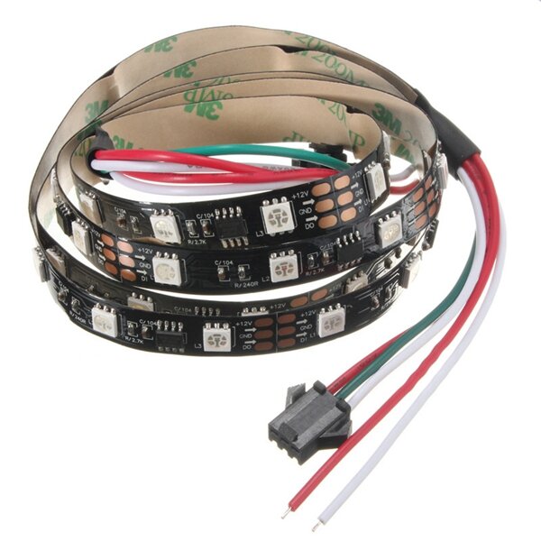 1M LED Strip 48 SMD 5050 RGB Dream Color Waterproof IP65 DC 12V