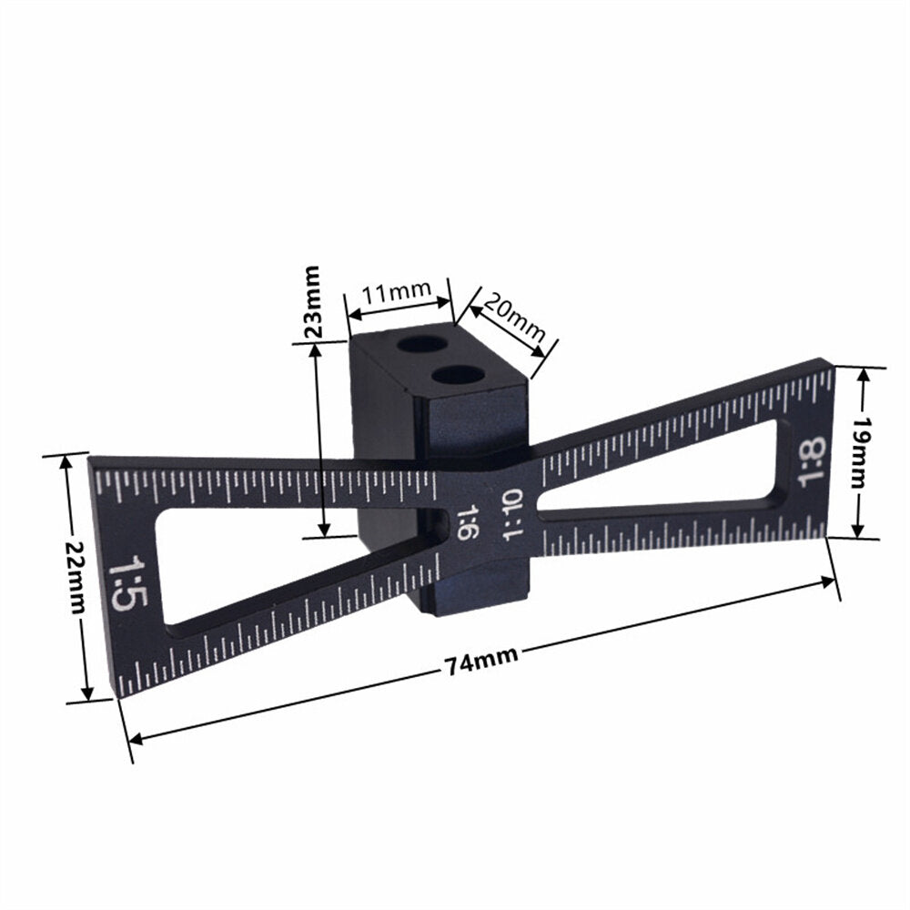 Aluminum Alloy Wheel Marking Gauge for Woodworking - Jig Tool Set & Scriber