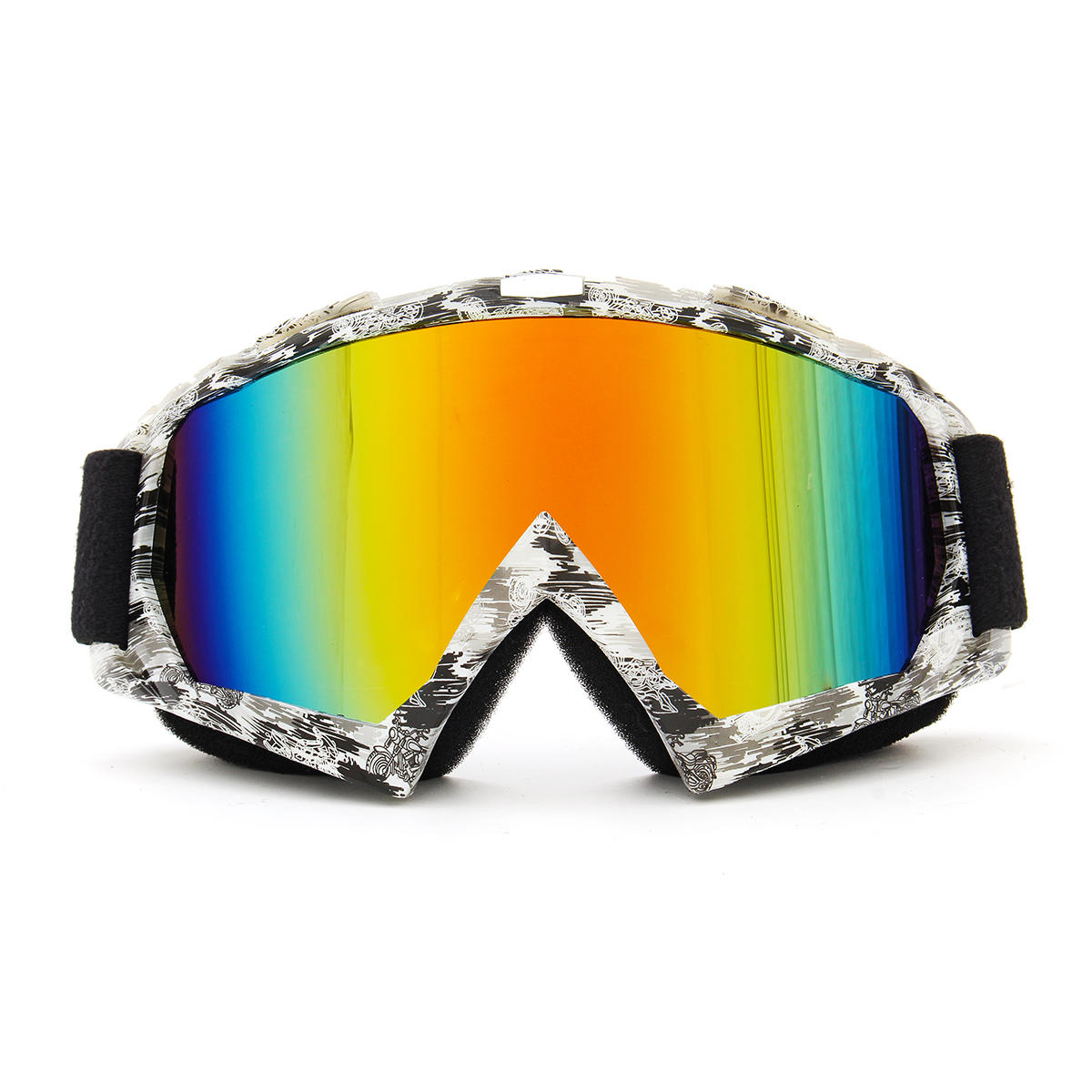 Detachable Motorcycle Ski Goggles - UV Protection, Anti-Radiation, Windproof Riding Glasses