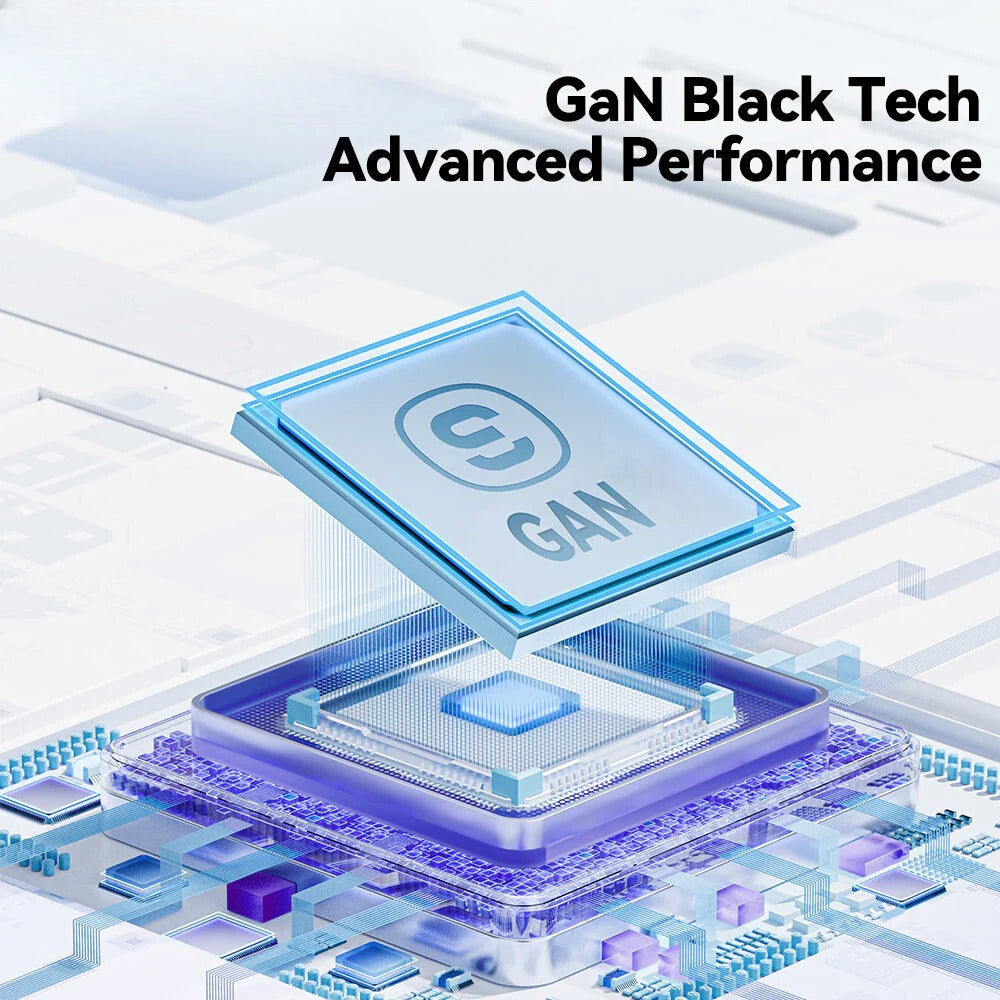 33W GaN USB PD Charger, Dual Port USB-A/USB-C, Fast Charging for iPhone, Huawei, Xiaomi, Oppo