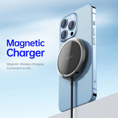 15 W schnelles kabelloses magnetisches Ladegerät für iPhone, Samsung, Xiaomi, Huawei