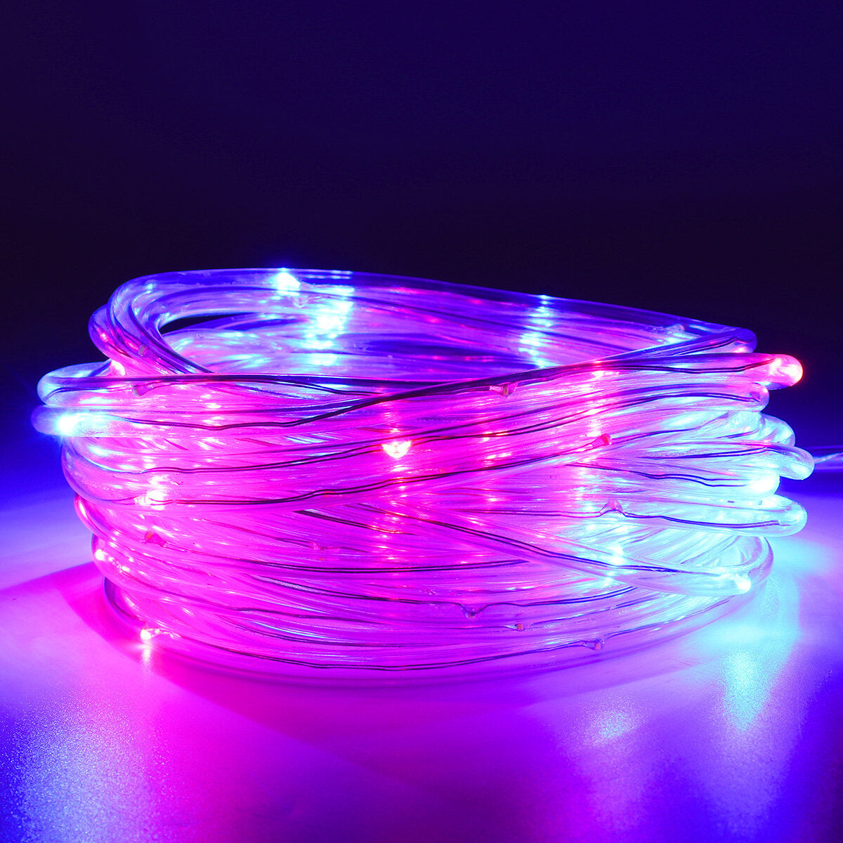 10M 100LED RGB Outdoor Tube Rope String Lights with EU Plug for Xmas Home Decor