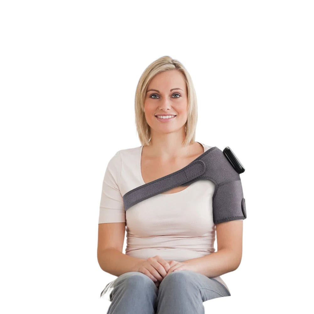 Infrared Light Therapy Knee Brace, 660nm & 850nm, Shoulder Massager, Heating Wrap for Muscle Relaxation