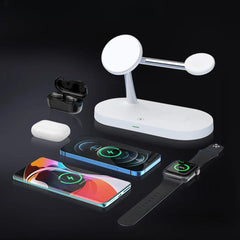 3-in-1 Magnetic Wireless Charger for iPhone, Apple Watch, and AirPods Pro - Fast Charging Station