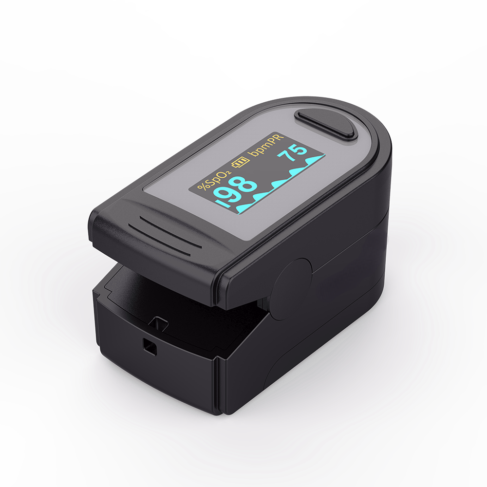 Finger Clip Pulse Oximeter with Multiple Display Modes, Brightness Adjustment, and Automatic Power-Off