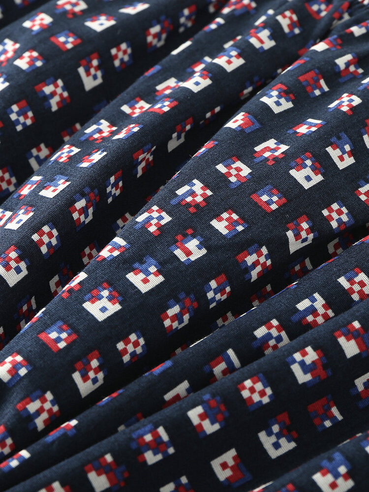 Atmungsaktive Boxershorts für Herren aus 100 % Baumwolle mit lockerer Passform und Home Arrow-Print