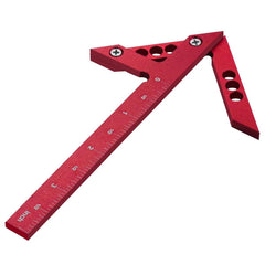 Aluminum Center Finder Square - 45/90 Degree Woodworking Angle Ruler & Scribe