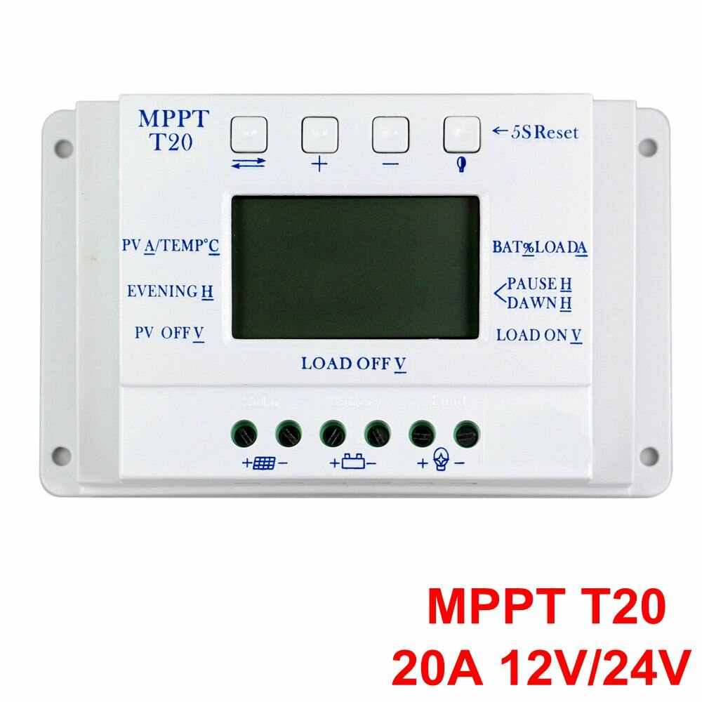 12/24V Solar Battery Charging Controller for Photovoltaic Power Generation and Street Lights