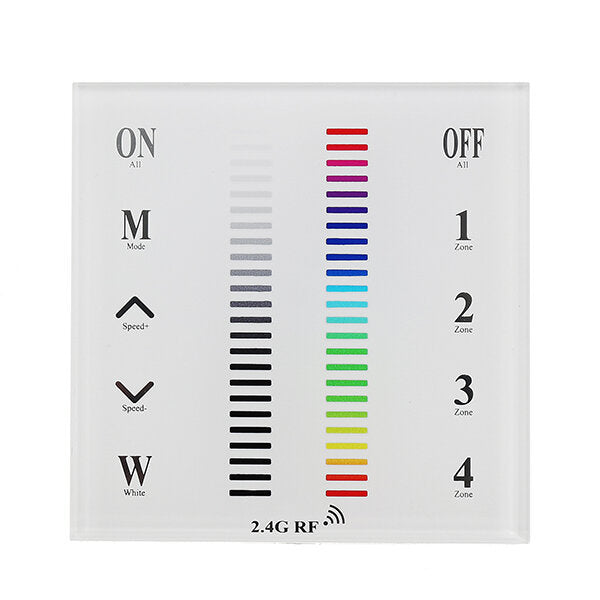 DC12-24V 2.4G Touch Switch Remote + RGB LED Controller for Strip Lights